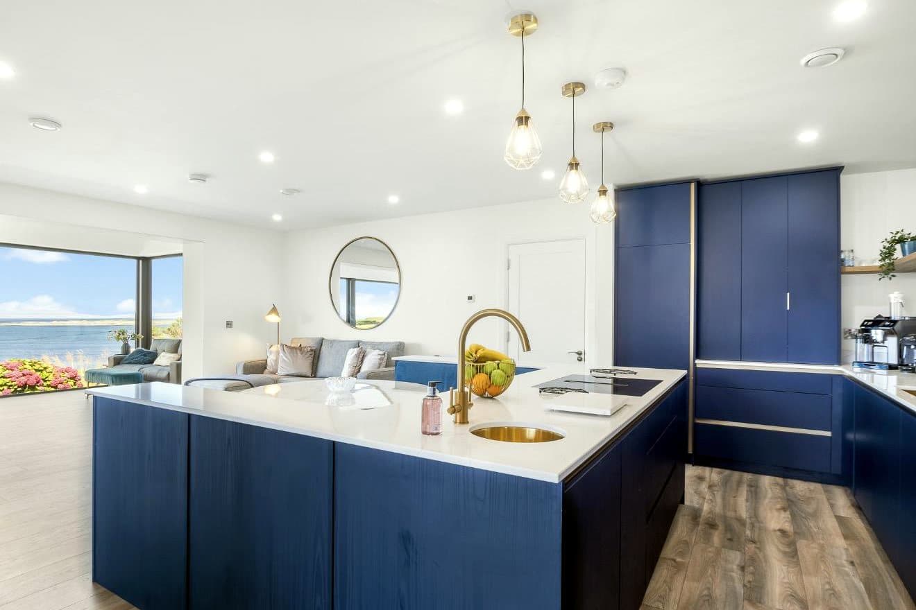 Kitchen and island detail