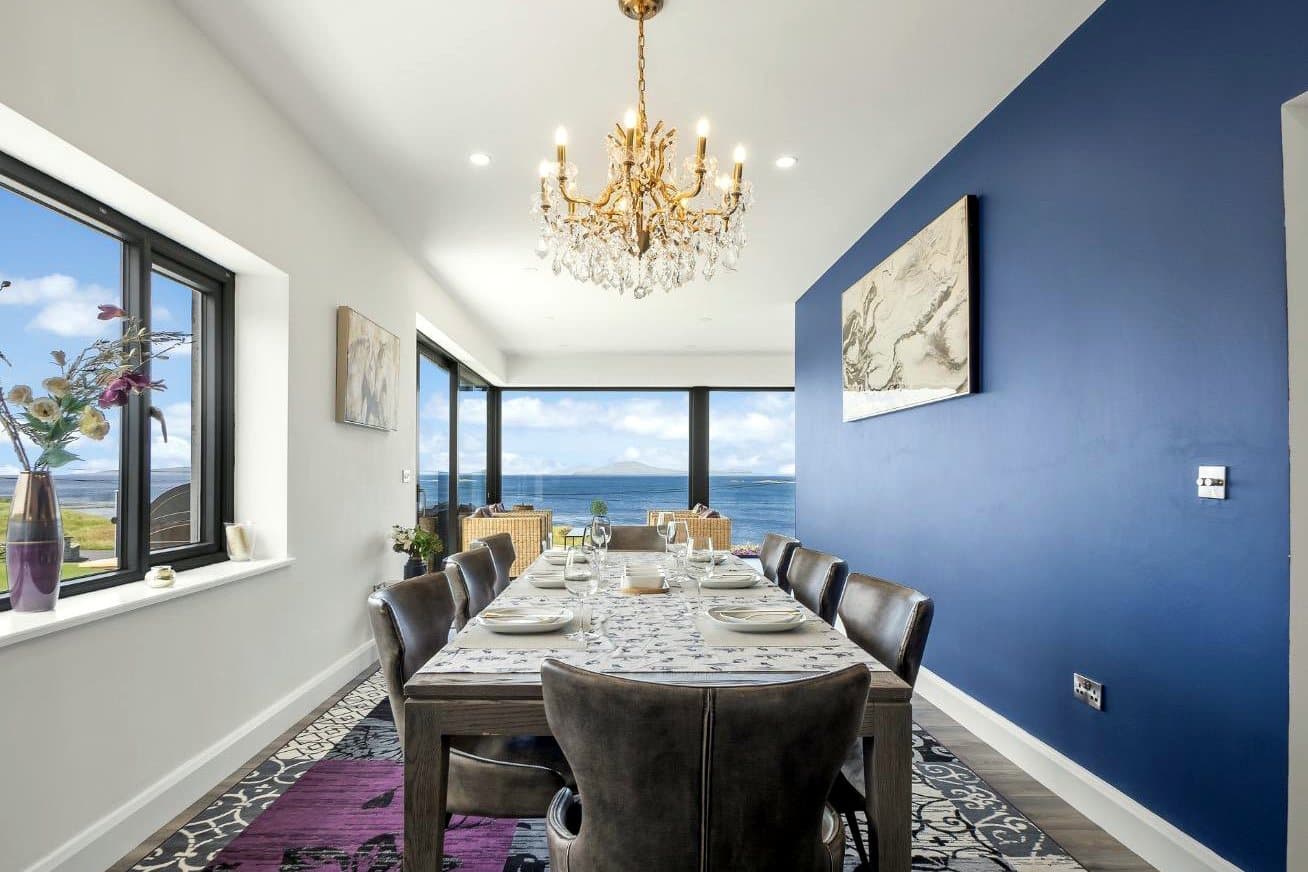 Dining area with sea views