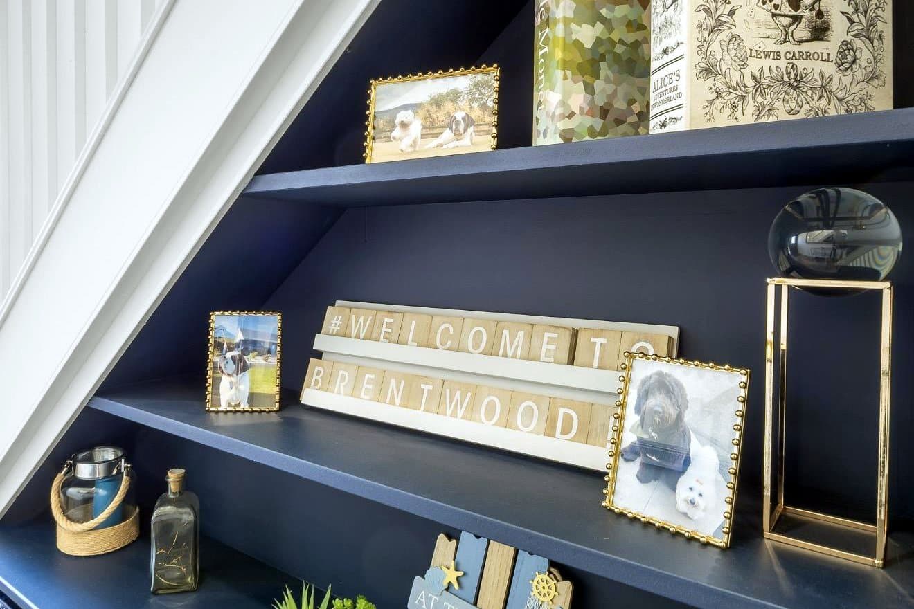 Bespoke navy joinery