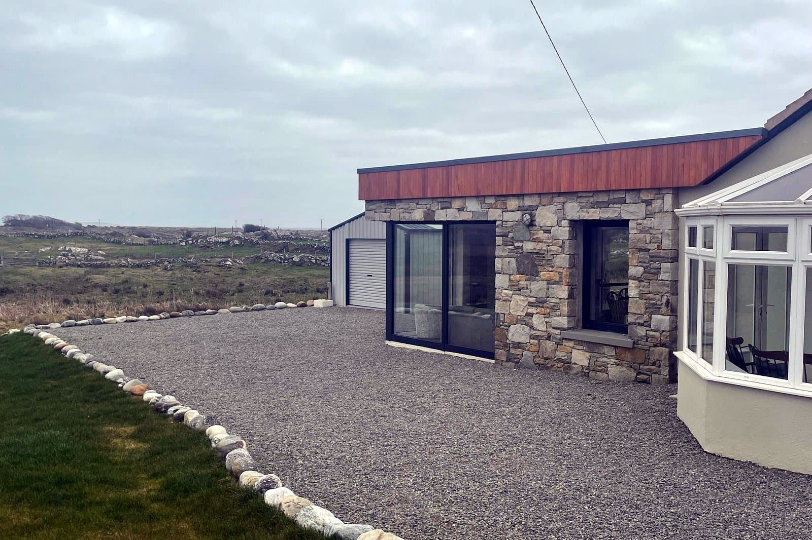 Glazed sunroom extension